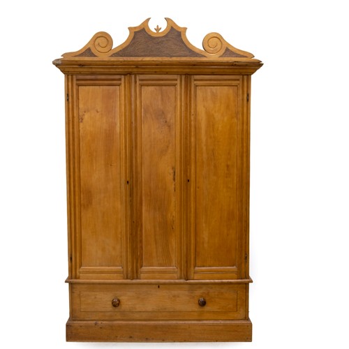 374 - A CAPE CEDARWOOD CUPBOARD, 19TH CENTURY