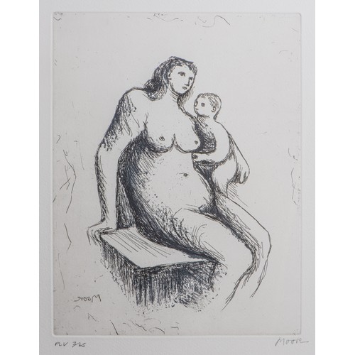 340 - Henry Moore (British 1898 - 1986) MOTHER AND CHILD V