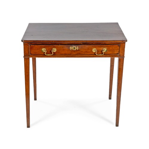 404 - A GEORGE III MAHOGANY SIDE TABLE