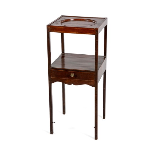 422 - A MAHOGANY WASHSTAND, 19TH CENTURY