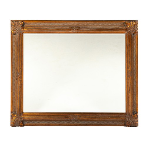 435 - A GILT MIRROR, MODERN