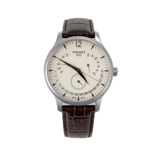 1089 - A STAINLESS-STEEL WRISTWATCH, TISSOT T CLASSIC TRADITIONAL PERPETUAL CALENDAR