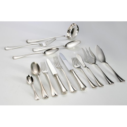 756 - A PART SET OF GERMAN SILVER CUTLERY, IMPRESSED .800