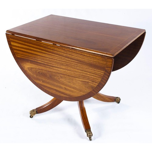 434 - A MAHOGANY PEMBROKE TABLE, 19TH CENTURY