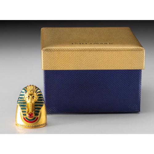 127 - AN ESTEE LAUDER SOLID PERFUME COMPACT, SPHINX, 2002