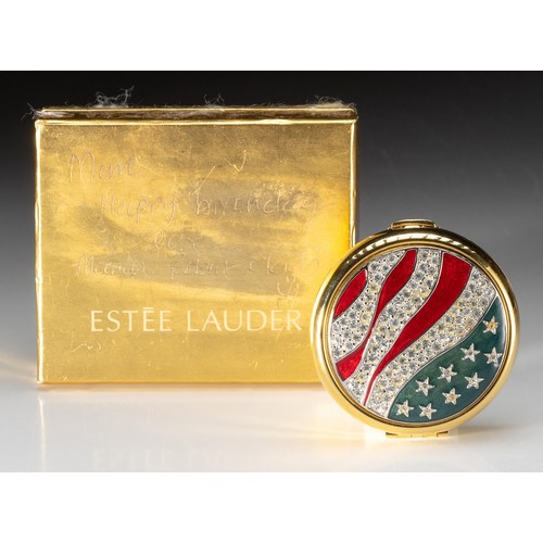 155 - AN ESTEE LAUDER POWDER COMPACT, AMERICA THE BEAUTIFUL, 1994