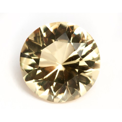 419 - A ROUND BRILLIANT CUT CITRINE 5,44 CARATS