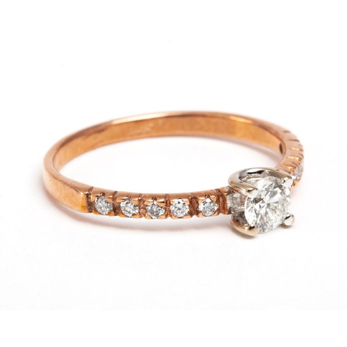 299 - A DIAMOND ETERNITY STYLE RING