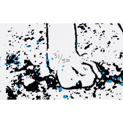 525 - Mr. Brainwash (French 1966 - ) PUP ART (BLUE)