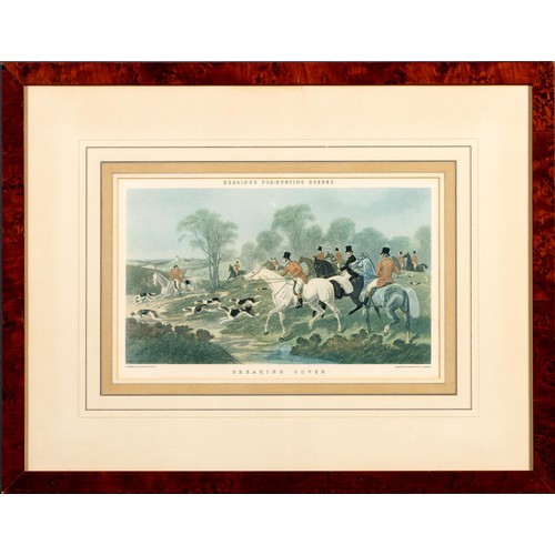 172 - TWO HUNTING PRINTS FROM HERRING'S FOX-HUNTING SCENES