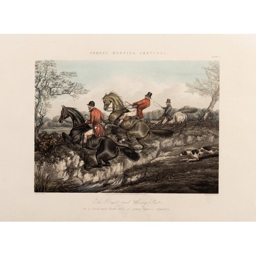 171 - FORES'S HUNTING SKETCHES, 4 PRINTS