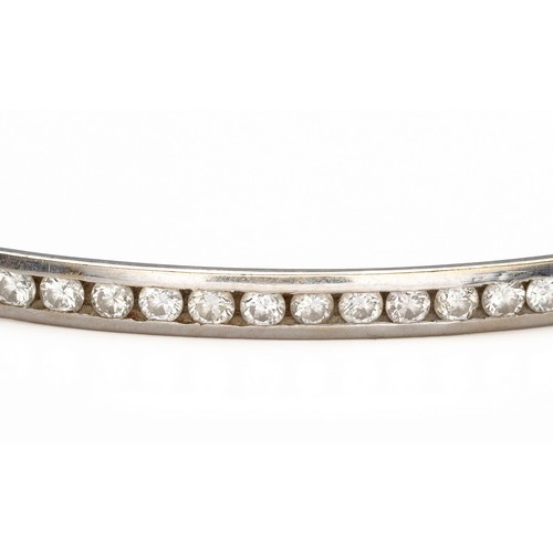 1062 - A DIAMOND HOOP BANGLE