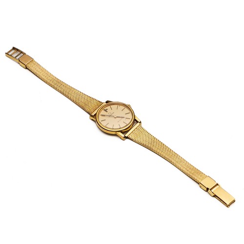 1149 - A LADIES' GOLD-PLATED WRISTWATCH, OMEGA DE VILLE