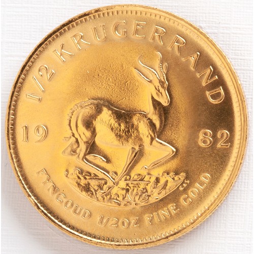 71 - A 1/2 OUNCE KRUGERRAND