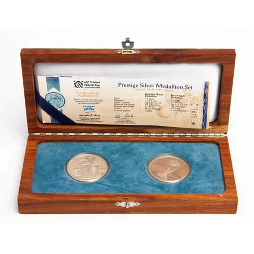 108 - AN ICC PRESTIGE SILVER MEDALLION SET