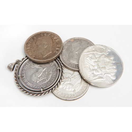 111 - A COLLECTION OF SILVER COINS -SOUTH AFRICAN