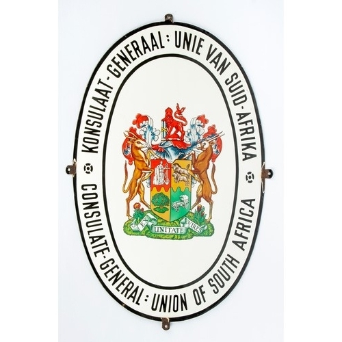 222 - A CONSULAR GENERAL UNION OF SOUTH AFRICA WALL PLAQUE