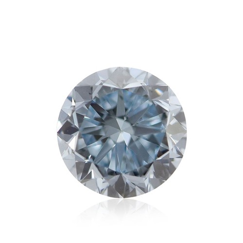 1052 - A ROUND BRILLIANT-CUT DIAMOND VERY LIGHT BLUE 0,60 CARATS