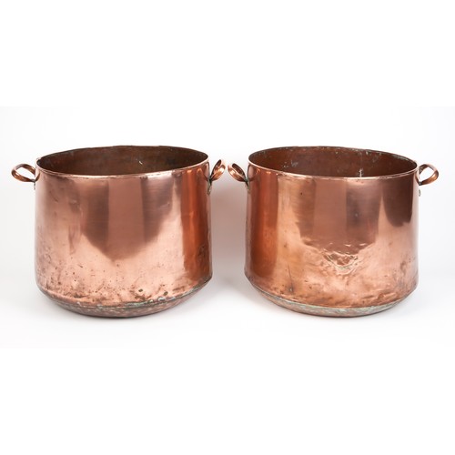 207 - TWO COPPER POTS