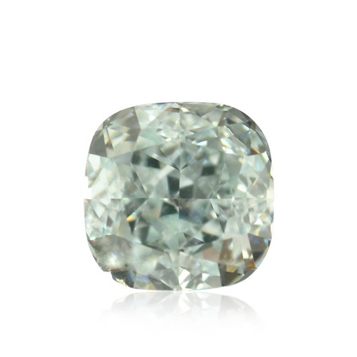 1075 - A CUSHION-CUT DIAMOND LIGHT GREEN 1,10 CARATS