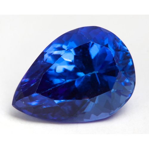 1079 - A CERTIFIED PEAR-CUT TANZANITE 3,46 CARATS