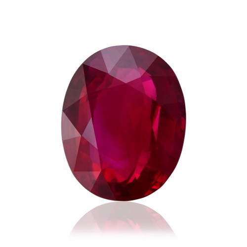 1086 - AN OVAL RUBY 7,37 CARATS