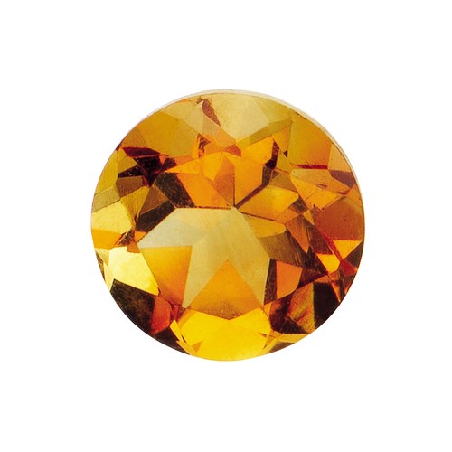 1088 - A ROUND BRILLIANT-CUT CITRINE 5,13 CARATS