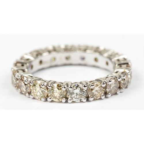 1149 - A FULL DIAMOND ETERNITY RING 3,50 CARATS