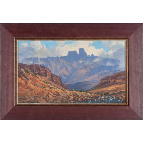 668 - Willem Hermanus Coetzer (South African 1900 - 1983) DRAKENSBERG