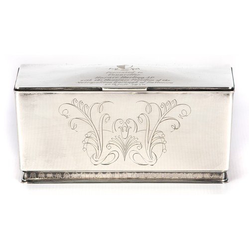 165 - SILVER JEWELLERY BOX