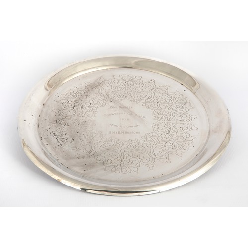 177 - AN ELECTROPLATE CIRCULAR TRAY