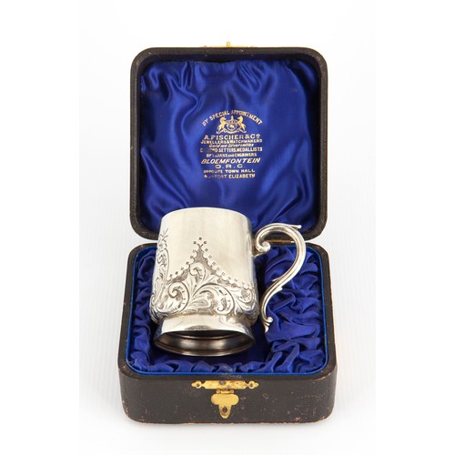 125 - SILVER CHRISTENING MUG