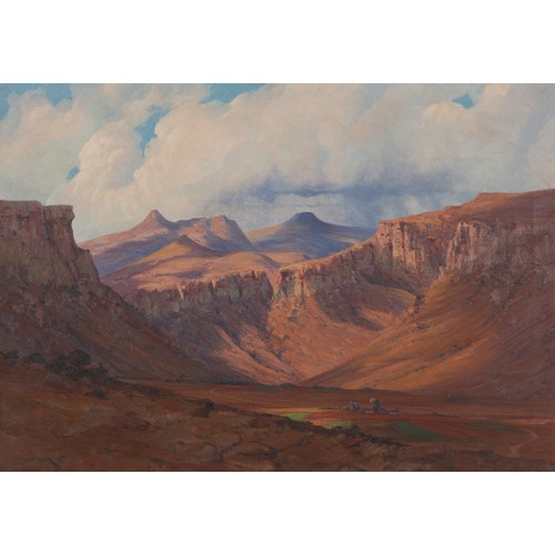 667 - Willem Hermanus Coetzer (South African 1900 - 1983) MOUNTAINOUS VALLEY