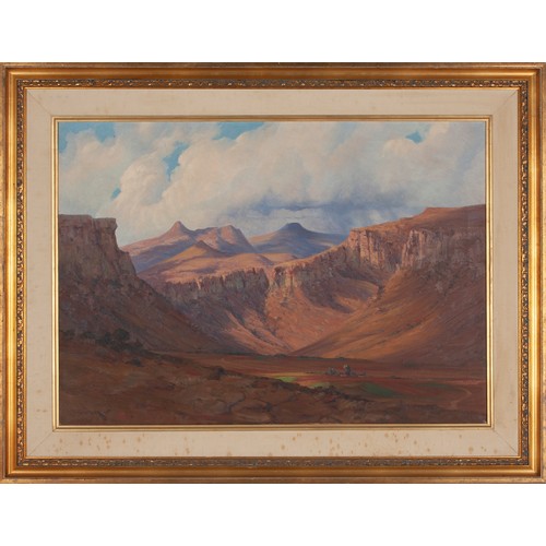 667 - Willem Hermanus Coetzer (South African 1900 - 1983) MOUNTAINOUS VALLEY