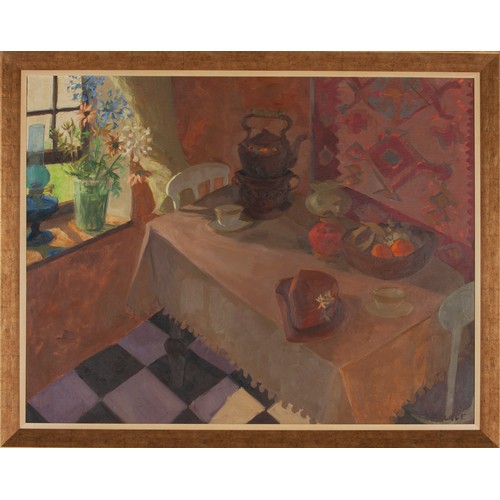 641 - Marjorie Wallace (South African 1925 - 2005) THE KITCHEN TABLE