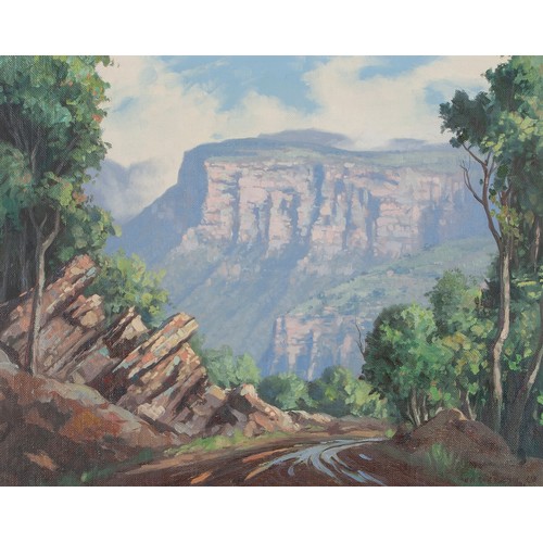 977 - Willem Hermanus Coetzer (South African 1900 - 1983) A ROAD IN THE DRAKENSBERG