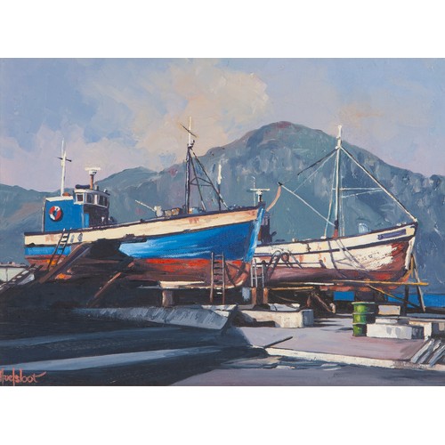 1004 - Ted Hoefsloot (South African 1930 - 2013) HOUT BAY SHIPYARD