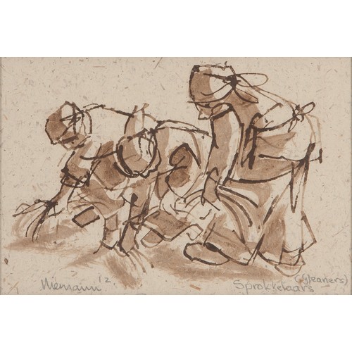 965 - Hennie (Hendrik Christiaan) Niemann (South African 1941 - ) SPROKKELAARS (GLEANERS)