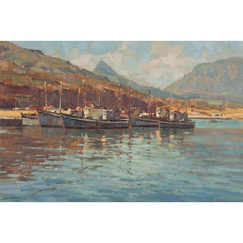 1002 - Dino Paravano (South African 1935 - ) BOAT IN THE AFTERNOON HOUT BAY