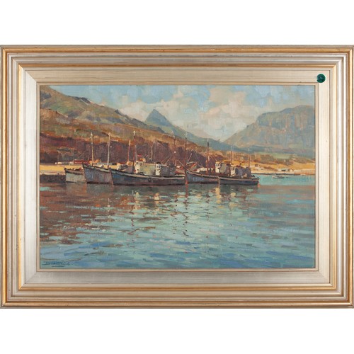 1002 - Dino Paravano (South African 1935 - ) BOAT IN THE AFTERNOON HOUT BAY