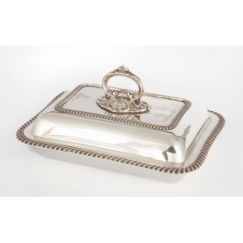 176 - ELECTROPLATE RECTANGULAR ENTREE DISH AND COVER