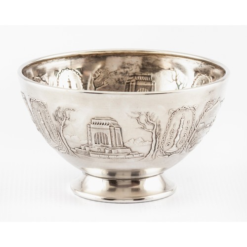 159 - PLATED VOORTREKKER COMMEMORATIVE SUGAR BOWL