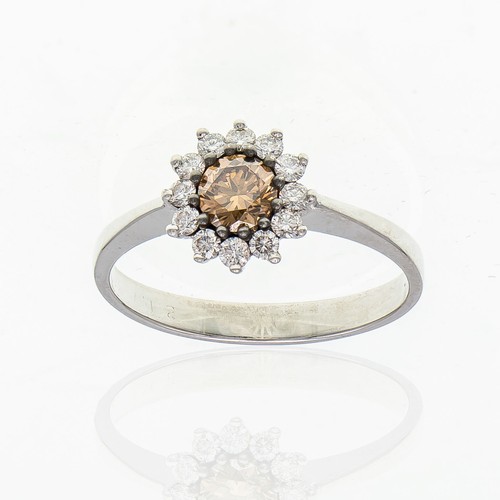 1129 - A BROWNS DIAMOND DRESS RING