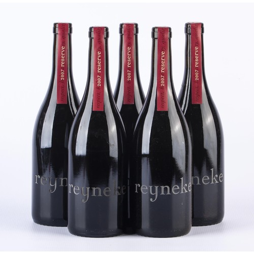 1425 - FIVE BOTTLES OF REYNEKE WINES RESERVE RED