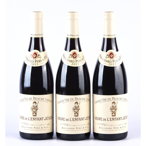 1458 - THREE BOTTLES OF BOUCHARD PÈRE ET FILS BEAUNE GRÈVES VIGNE DE L'ENFANT JESUS