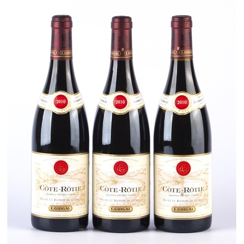 1464 - THREE BOTTLES OF E GUIGAL CÔTE-RÔTIE BRUNE ET BLONDE DE GUIGA