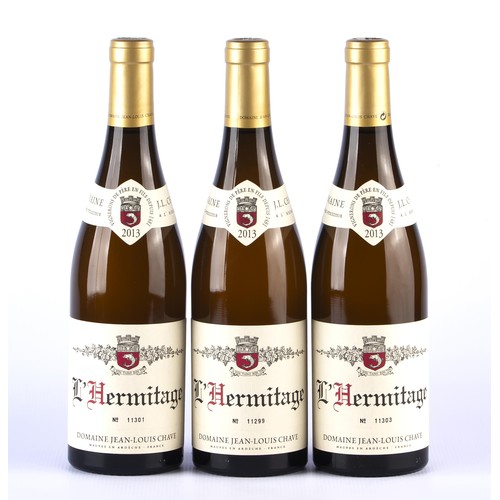 1467 - THREE BOTTLES OF DOMAINE JEAN-LOUIS CHAVE HERMITAGE BLANC