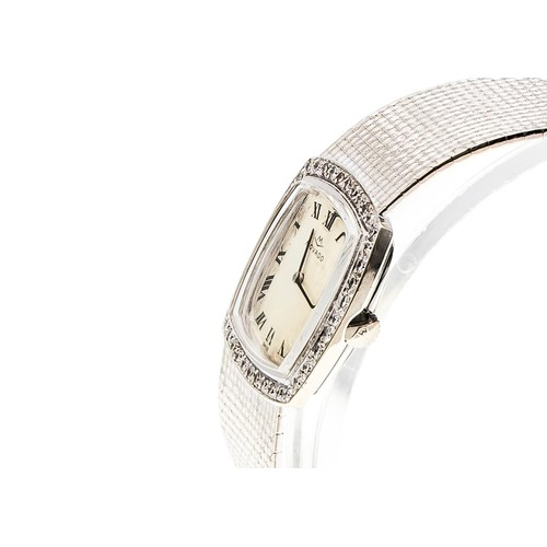 769 - A LADIES MOVADO DIAMOND WRISTWATCH