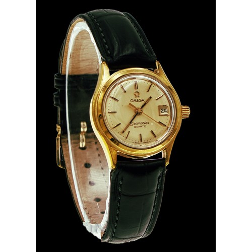 780 - A LADIES OMEGA SEAMASTER WRISTWATCH