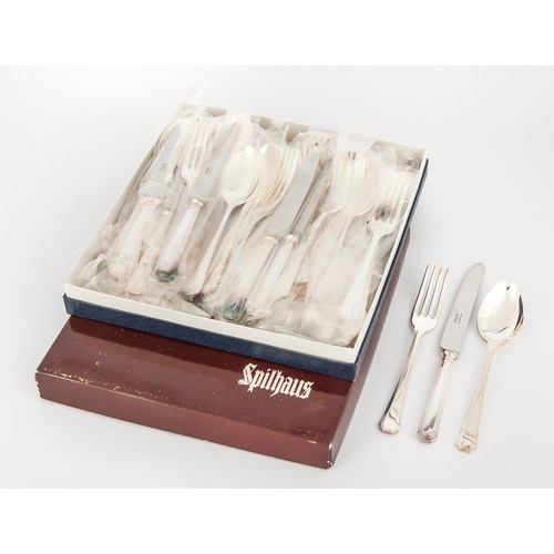 85 - A CANTEEN OF SILVER PLATED FLATWARE-SPILLHAUS